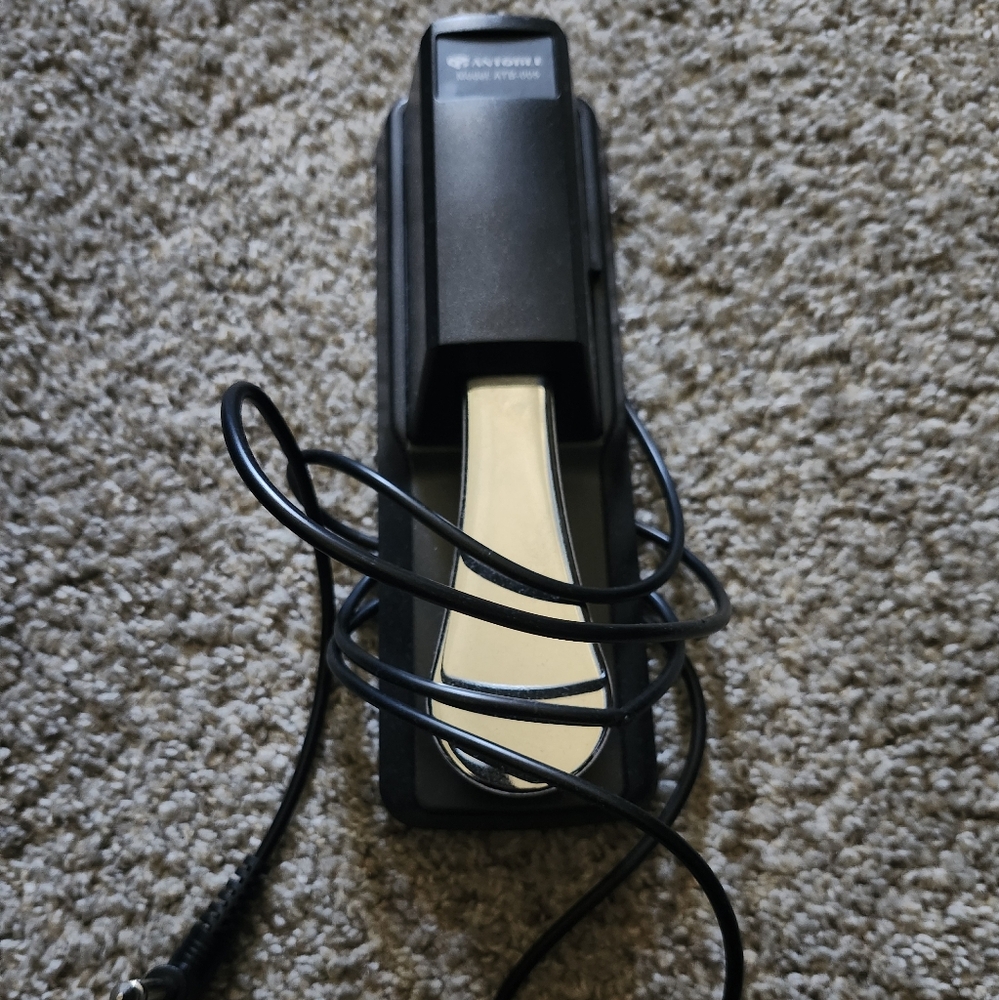Yamaha Keyboard Sustain Pedal - Black and Silver